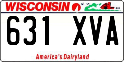 WI license plate 631XVA