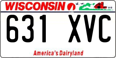 WI license plate 631XVC