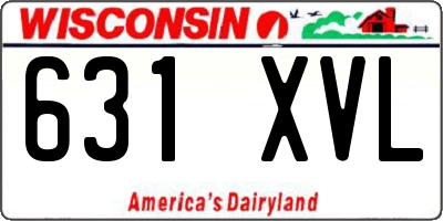 WI license plate 631XVL