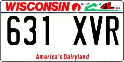 WI license plate 631XVR