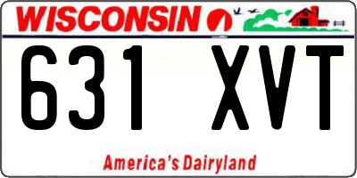 WI license plate 631XVT