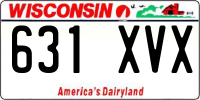 WI license plate 631XVX