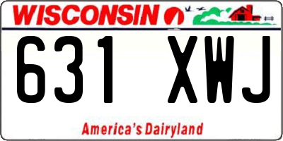 WI license plate 631XWJ