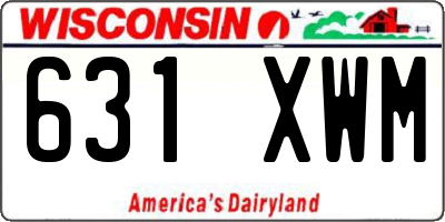 WI license plate 631XWM