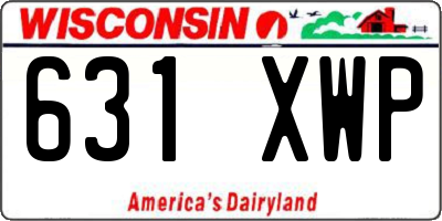 WI license plate 631XWP