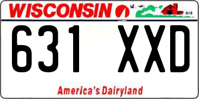 WI license plate 631XXD