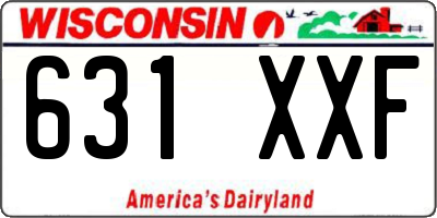 WI license plate 631XXF