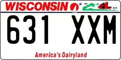 WI license plate 631XXM