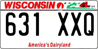 WI license plate 631XXQ