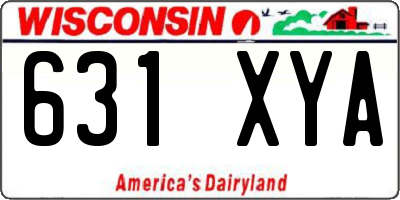 WI license plate 631XYA