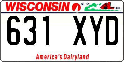 WI license plate 631XYD