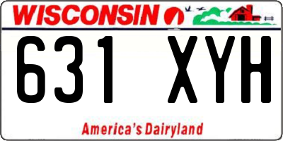 WI license plate 631XYH