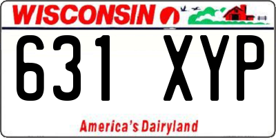 WI license plate 631XYP