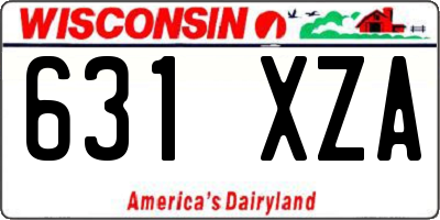 WI license plate 631XZA