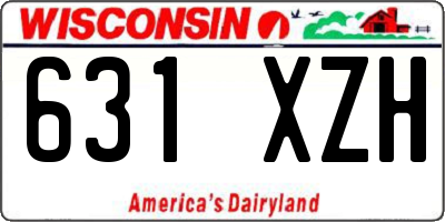 WI license plate 631XZH