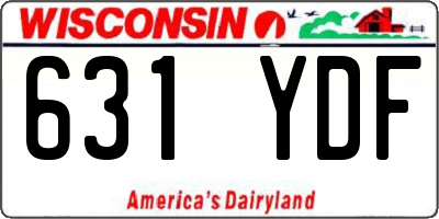 WI license plate 631YDF