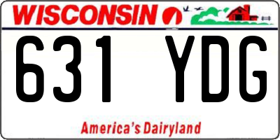 WI license plate 631YDG