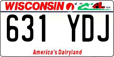 WI license plate 631YDJ