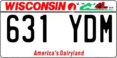 WI license plate 631YDM