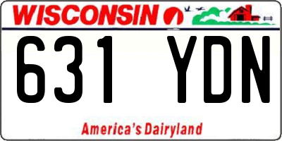 WI license plate 631YDN