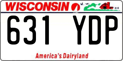 WI license plate 631YDP
