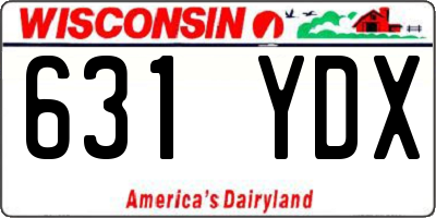 WI license plate 631YDX
