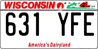 WI license plate 631YFE