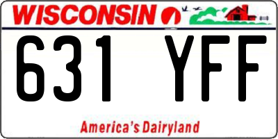 WI license plate 631YFF