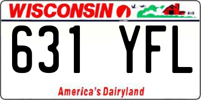 WI license plate 631YFL