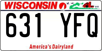 WI license plate 631YFQ