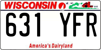 WI license plate 631YFR