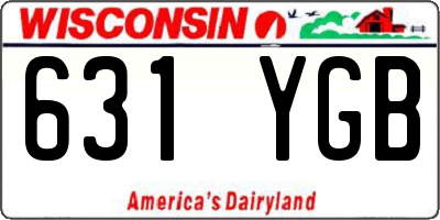 WI license plate 631YGB