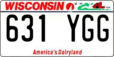 WI license plate 631YGG