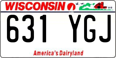 WI license plate 631YGJ