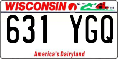 WI license plate 631YGQ
