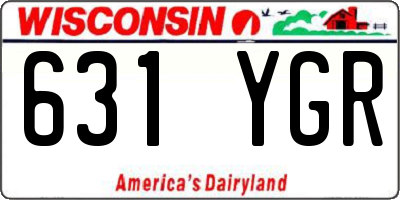 WI license plate 631YGR