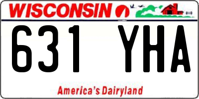 WI license plate 631YHA