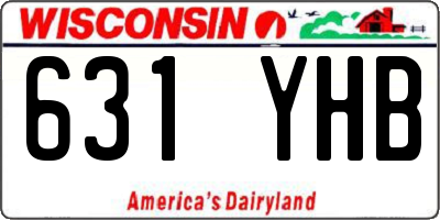 WI license plate 631YHB