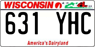 WI license plate 631YHC