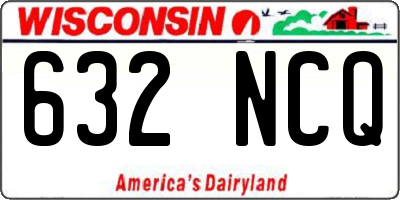WI license plate 632NCQ