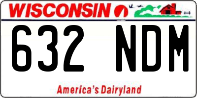 WI license plate 632NDM