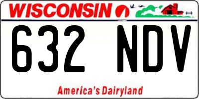 WI license plate 632NDV