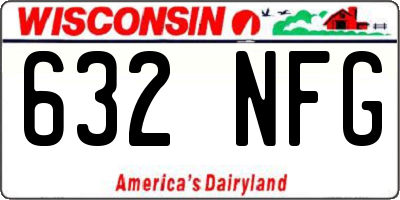WI license plate 632NFG
