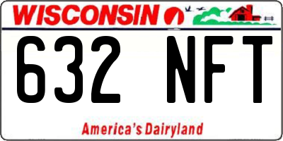 WI license plate 632NFT