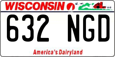WI license plate 632NGD