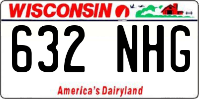 WI license plate 632NHG