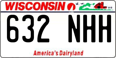 WI license plate 632NHH