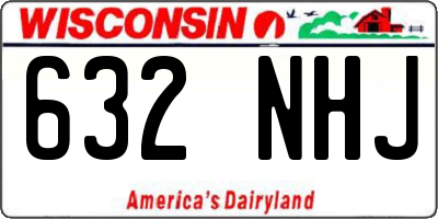 WI license plate 632NHJ