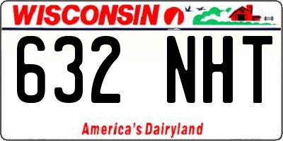WI license plate 632NHT