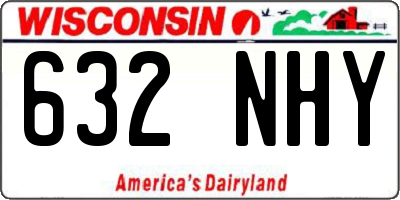 WI license plate 632NHY